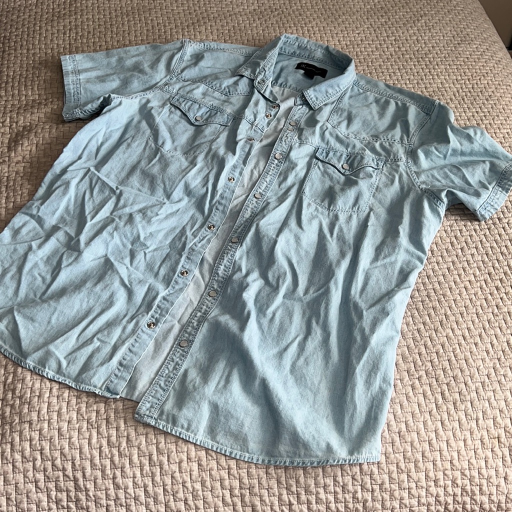 Men’s Inc Modern Western Shirt Sleeve Shirt. Size Xl